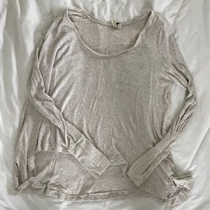 Free People Long Sleeve Scoop Neck Top